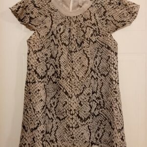 Black And Cream Blouse